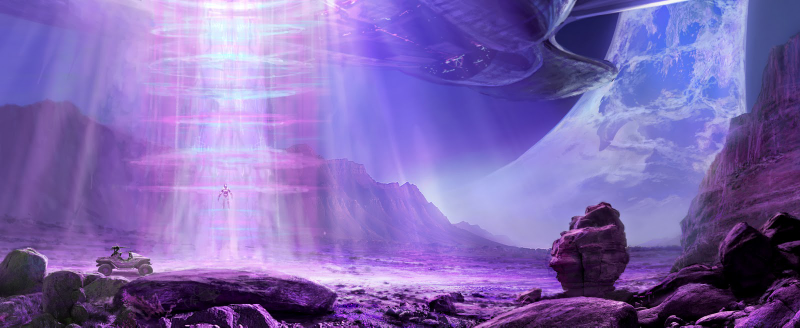 Illustration for article titled This Halo Concept Art is so Old it's Drawn on Paper